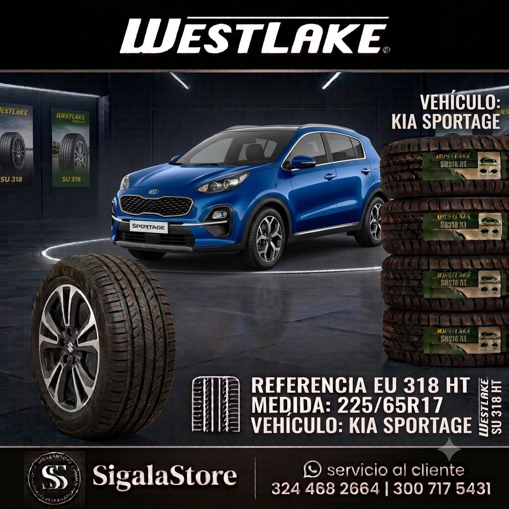 LLANTA 225/65R17 KIA SPORTAGE WESTLAKE SUV