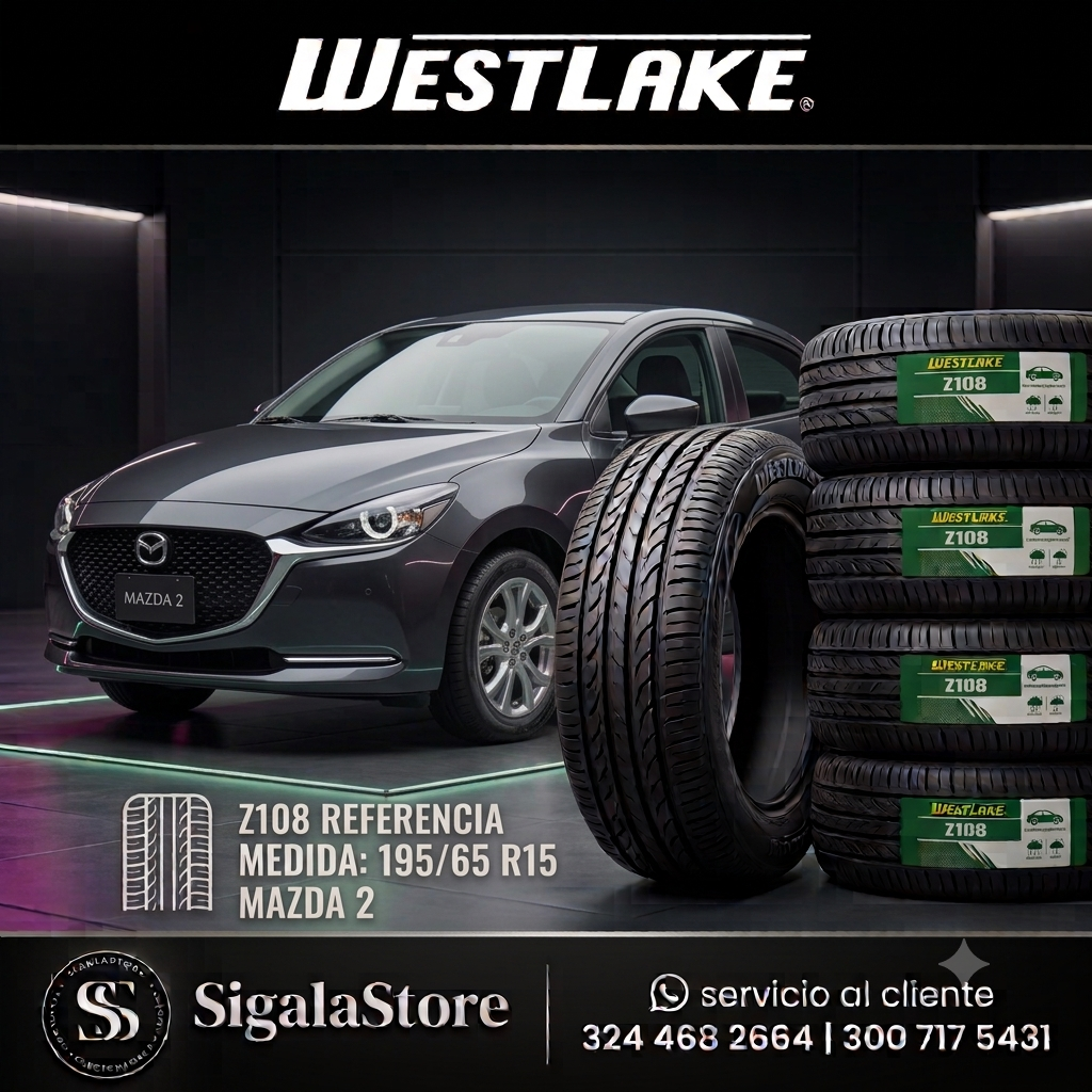 LLANTA 195/65R15 MAZDA 2 WESTLAKE Z-108