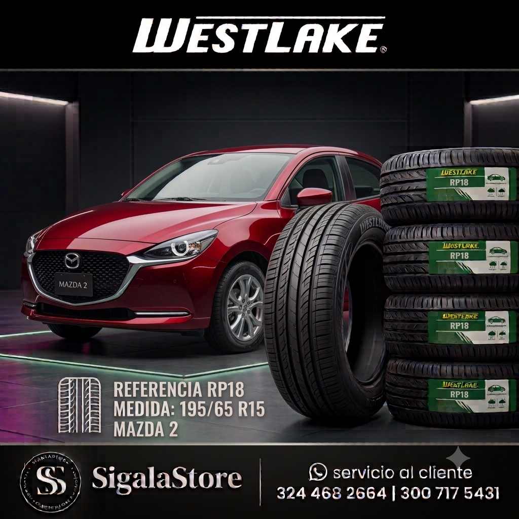 LLANTA 195/65R15 MAZDA 2 WESTLAKE RP18
