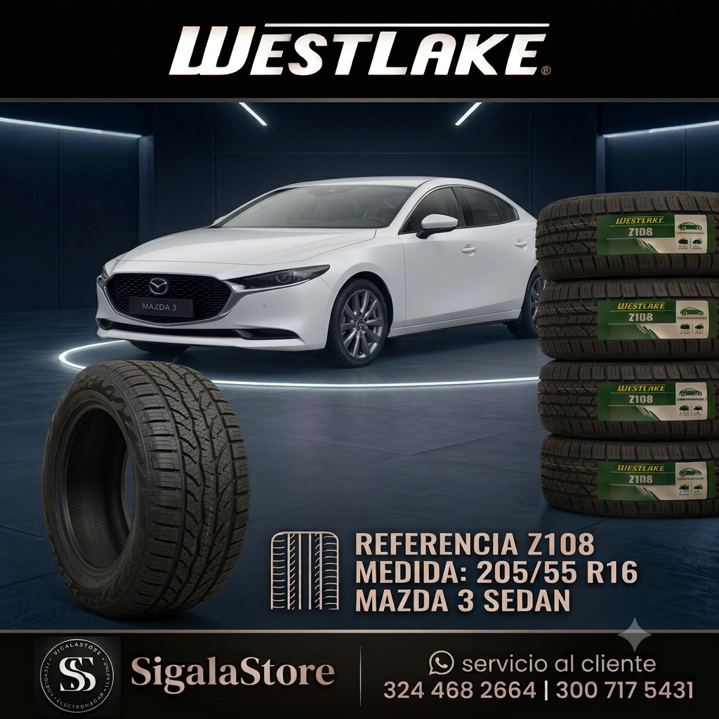 LLANTA 205/55R16 MAZDA 3 WESTLAKE Z-108