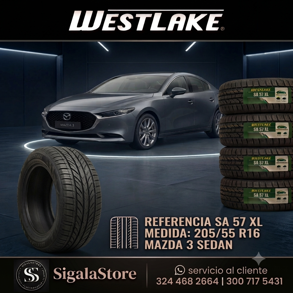 LLANTA 205/55R16 MAZDA 3 WESTLAKE SA57