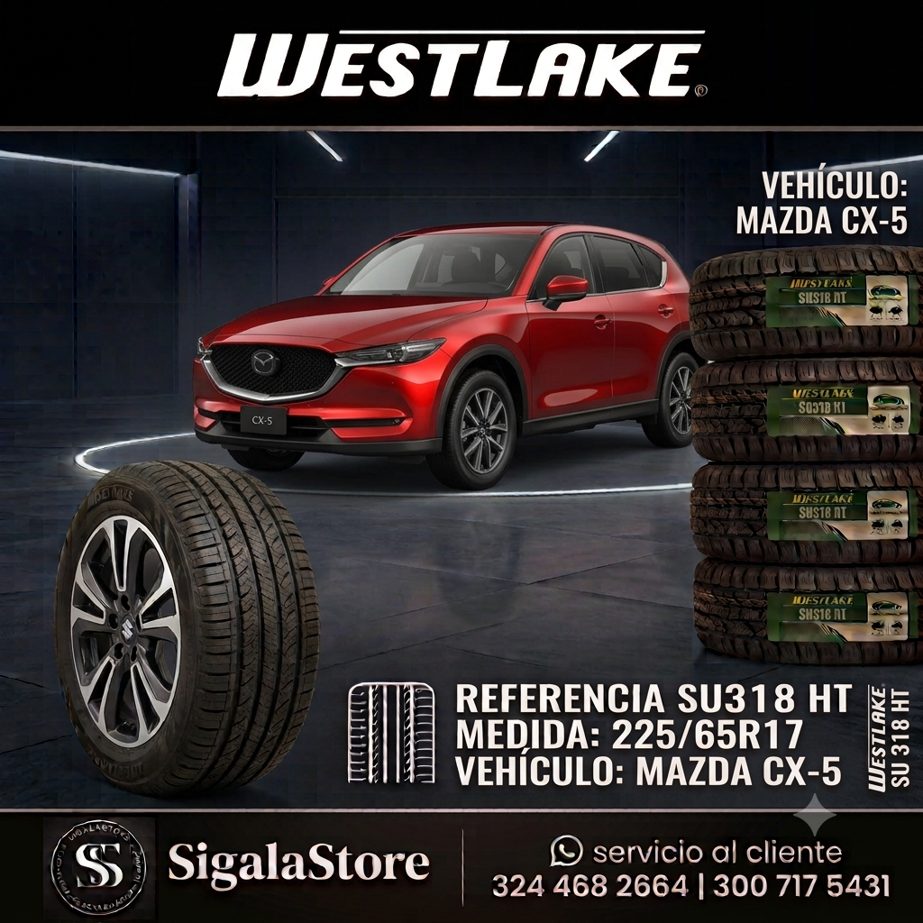 LLANTA 225/65R17 MAZDA CX5 WESTLAKE SUV