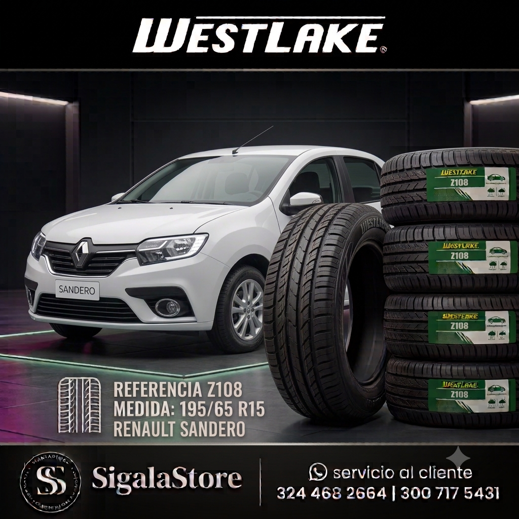 LLANTA 195/65R15 RENAULT SANDERO WESTLAKE Z-108