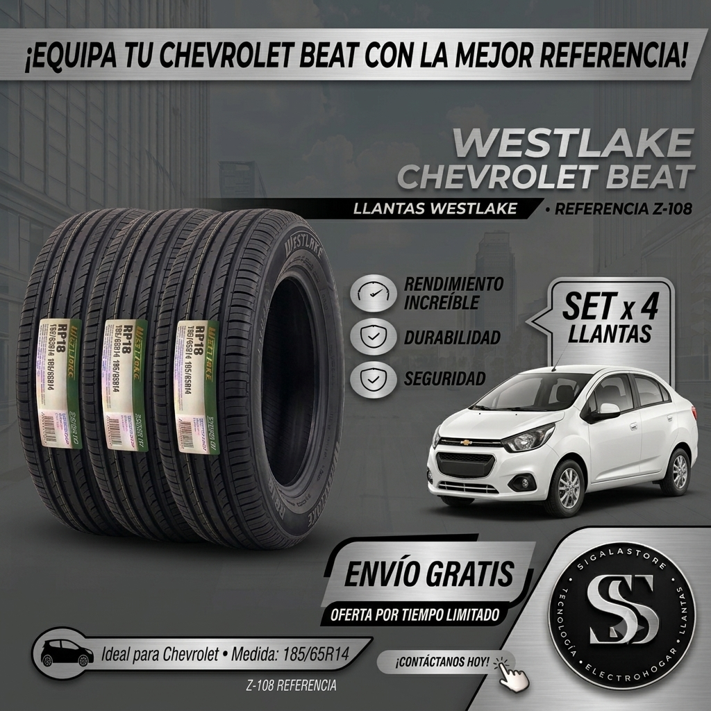 LLANTA 185/65R14 CHEVROLET BEAT WESTLAKE Z-108