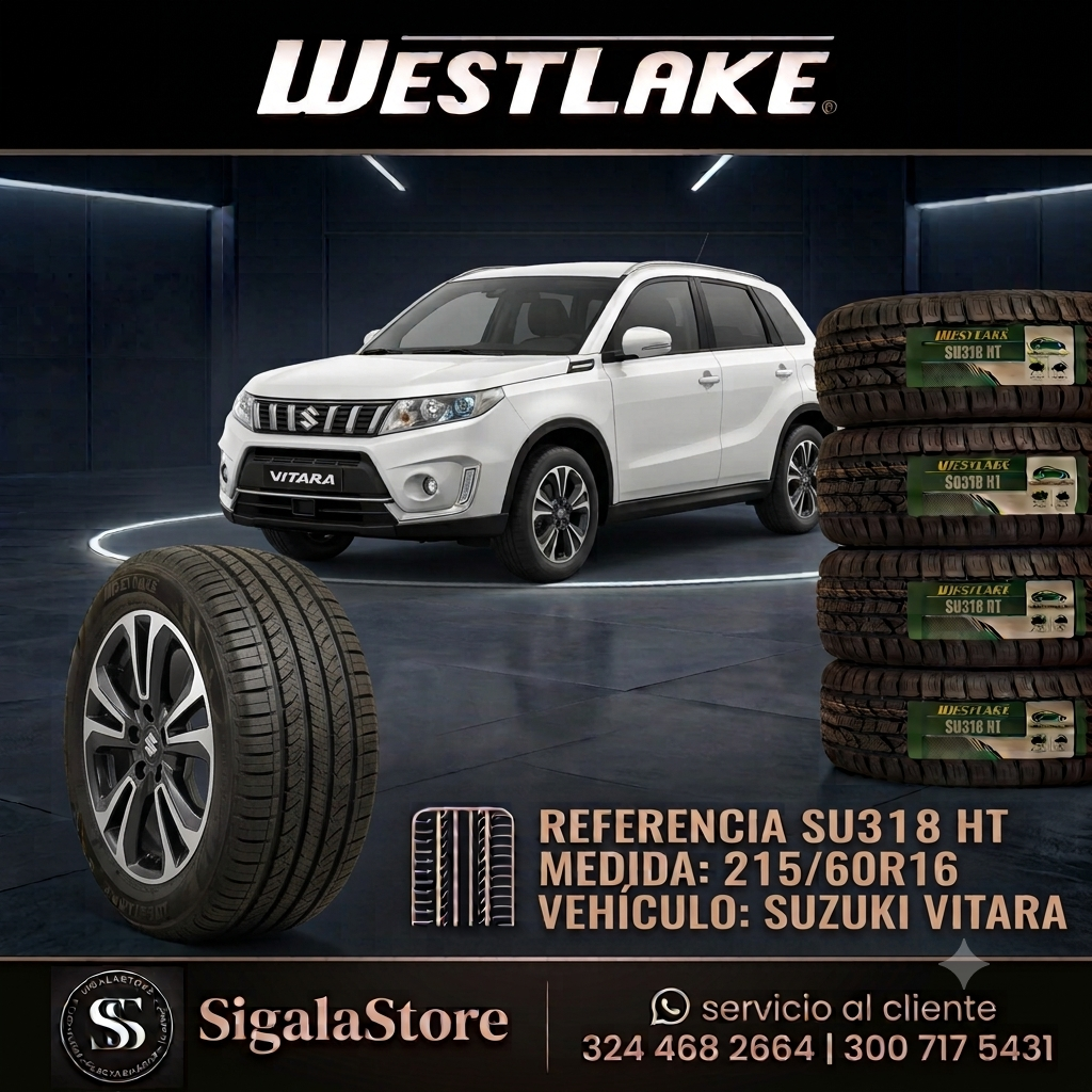 LLANTA 215/65R16 SUZUKI VITARA WESTLAKE SU318